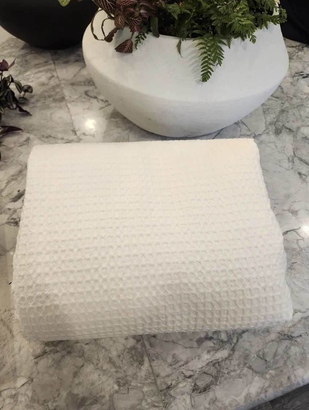 Quince 100% Organic Luxe Honeycomb Duvet Cover | King/Cali King | Undyed | EUC